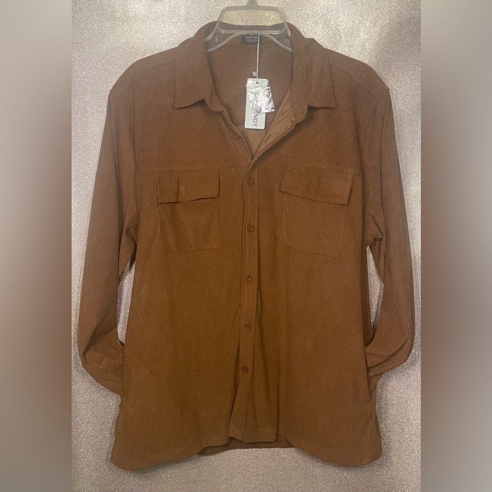 Coofandy Corduroy Shacket XL